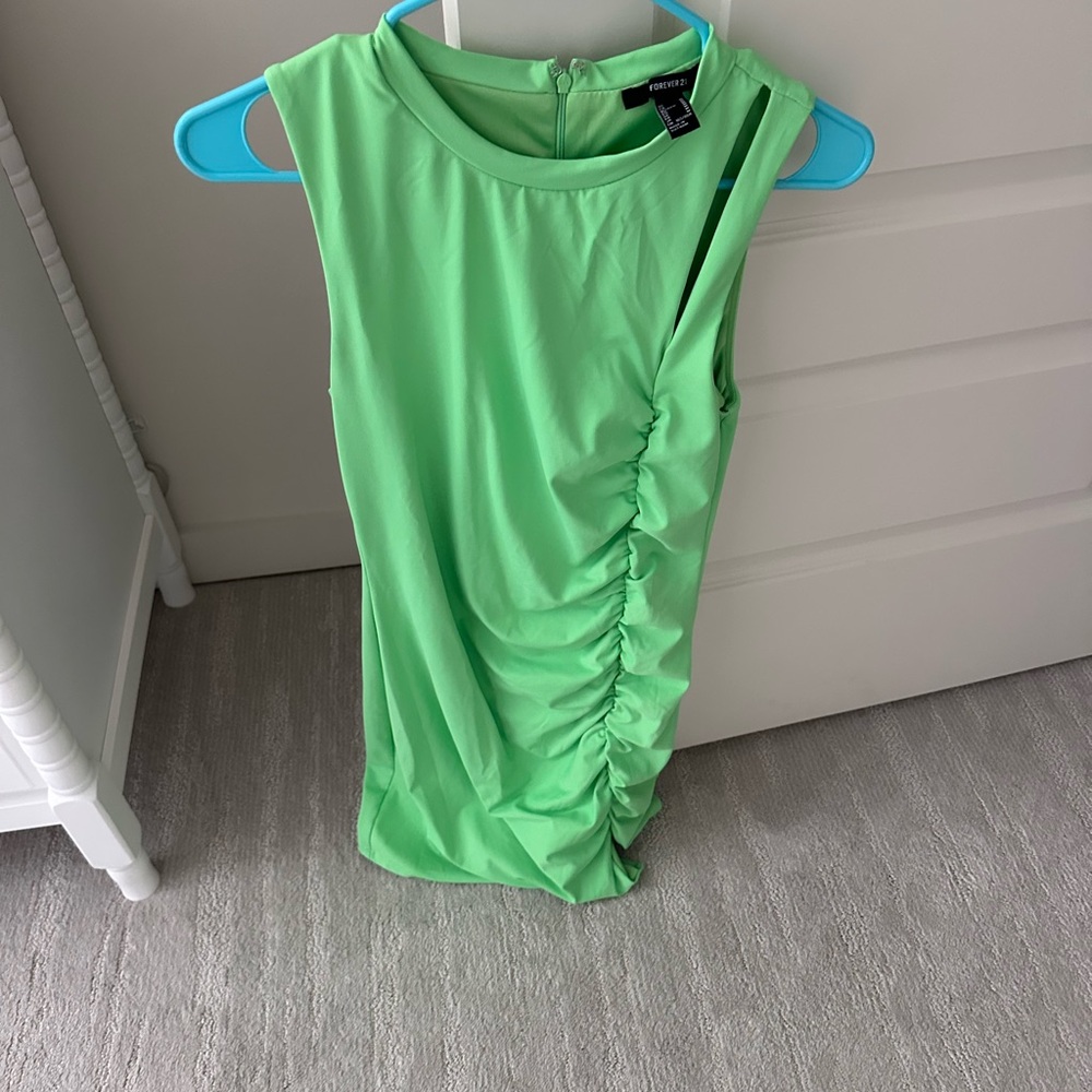 Forever 21 green mini dress